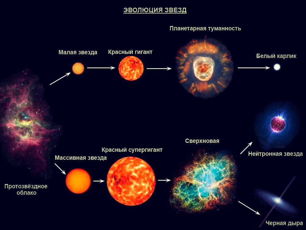 16 марта “Звезды, их рождение, жизнь и смерть. Кратчайшее жизнеописание заурядной звезды (типа Солнца) с прологом и некрологом”